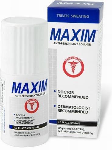 Maxim Prescription Strength Antiperspirant & Deodorant - Doctor and Dermatologist Recommended