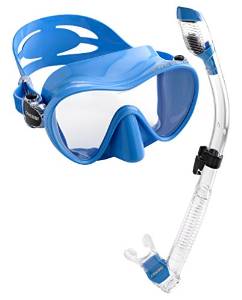 Cressi Scuba Diving Snorkeling Freediving Mask Snorkel Set