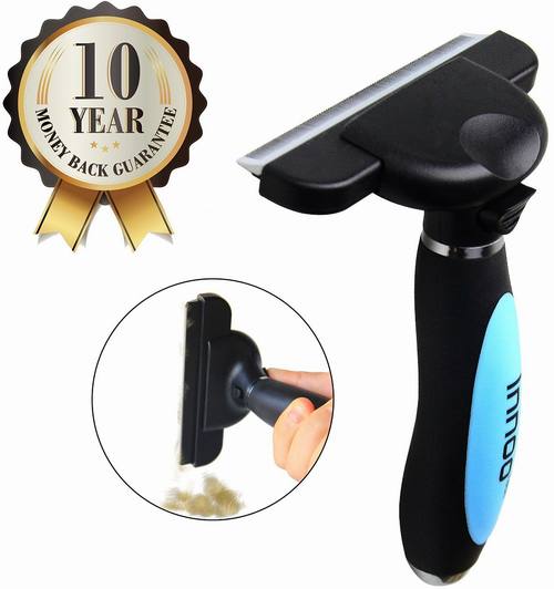 Self-Cleaning Pet Grooming Deshedding Tool Brush from Innoo Tech