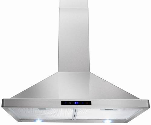 AKDY 30 Inch Kitchen Wall-Mount Stainless Steel Touch-Panel Control Range Hood