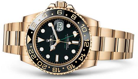 Rolex Watches GMT (GREENWICH MEAN TIME) Master II Gold